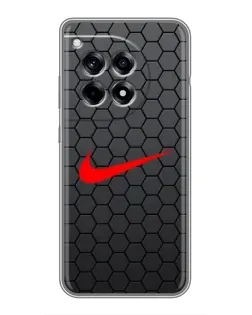 Чехол для OnePlus 12R с картинкой «Nike — карбоновая сетка»
