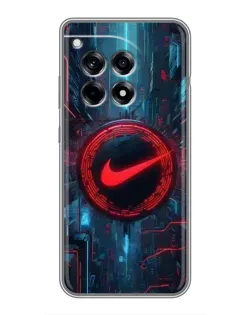 Чехол для OnePlus 12R с картинкой «Техногенный стиль Nike»