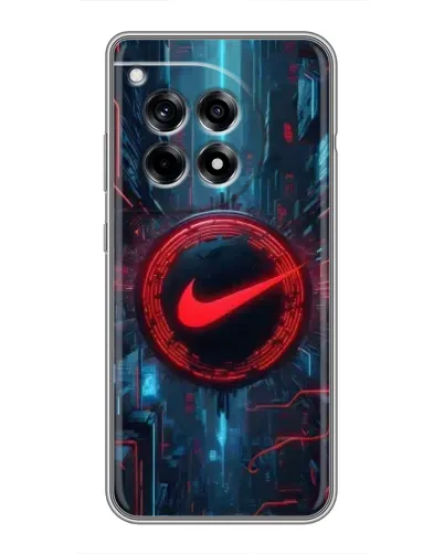 Чехол для OnePlus 12R с картинкой «Техногенный стиль Nike»