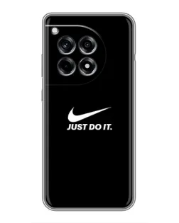 Чехол для OnePlus 12R с картинкой «Минимализм от Nike»