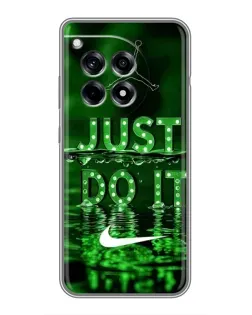 Чехол для OnePlus 12R с картинкой «Зеленый неоновый Nike»