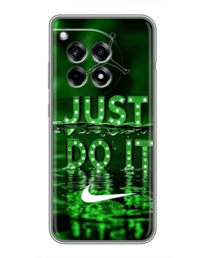 Чехол для OnePlus 12R с картинкой «Зеленый неоновый Nike»