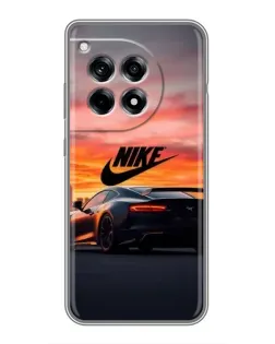 Чехол для OnePlus 12R с картинкой «Nike и суперкар»