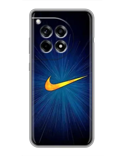 Чехол для OnePlus 12R с картинкой «Синий пульс Nike» Чехол для OnePlus 12R с картинкой «Синий пульс Nike»