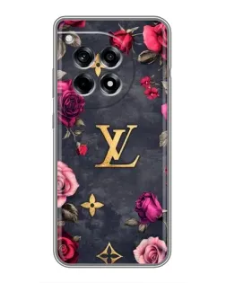 Чехол для OnePlus 12R с картинкой «Цветочный Louis Vuitton»