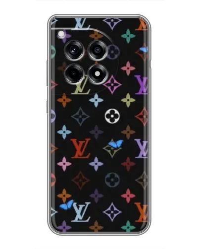 Чохол для OnePlus 12R з картинкою «Кольорова монограма LV»