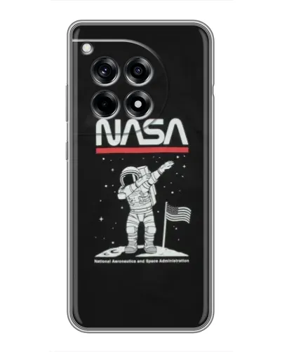 Чохол для OnePlus 12R з картинкою «NASA — крокуємо по Місяцю»