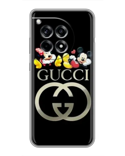 Чехол для OnePlus 12R с картинкой «Gucci — герои Disney»