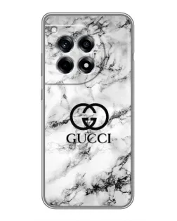 Чехол для OnePlus 12R с картинкой «Gucci — мраморный шик»