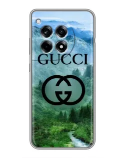 Чехол для OnePlus 12R с картинкой «Gucci — горный пейзаж»