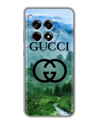 Чехол для OnePlus 12R с картинкой «Gucci — горный пейзаж»