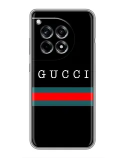 Чехол для OnePlus 12R с картинкой «Gucci — красный пояс»