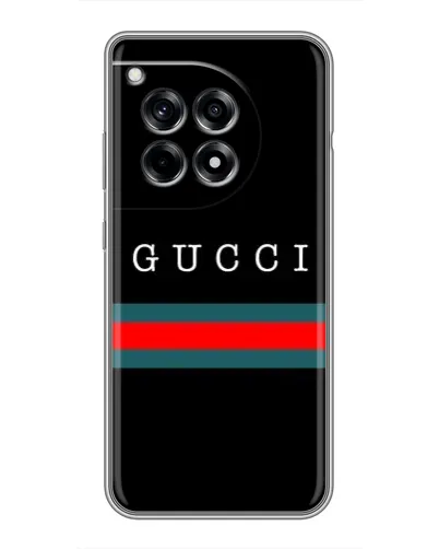 Чехол для OnePlus 12R с картинкой «Gucci — красный пояс»