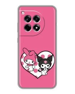 Чехол для OnePlus 12R с картинкой «Kuromi и My Melody»