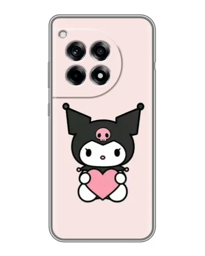 Чехол для OnePlus 12R с картинкой «Kuromi и сердце»