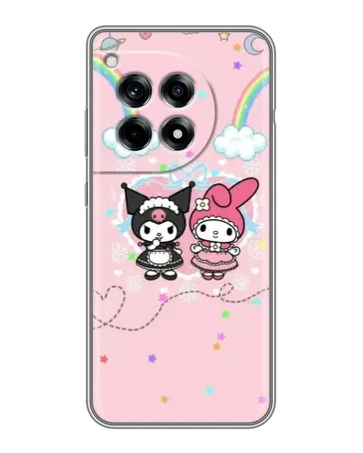 Чехол для OnePlus 12R с картинкой «My Melody и Kuromi»