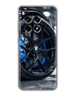 Чехол для OnePlus 12R с картинкой «Колесо BMW вблизи»