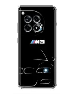 Чехол для OnePlus 12R с картинкой «Минималистичный принт BMW M3»