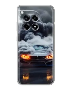 Чехол для OnePlus 12R с картинкой «BMW в дыму»