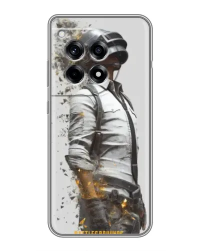 Чехол для OnePlus 12R с картинкой «PUBG — боец в пыли»
