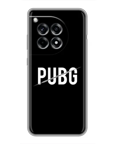 Чехол для OnePlus 12R с картинкой «PUBG — белый логотип»