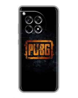 Чехол для OnePlus 12R с картинкой «PUBG — золотой логотип»