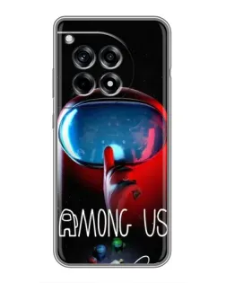 Чохол для OnePlus 12R з картинкою «Червоний імпостер — макро»