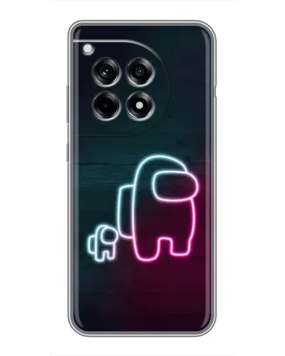 Чохол для OnePlus 12R з картинкою «Among Us неон-арт»