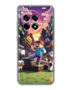 Чехол для OnePlus 12R с картинкой «Стив на ферме» Чехол для OnePlus 12R с картинкой «Стив на ферме»