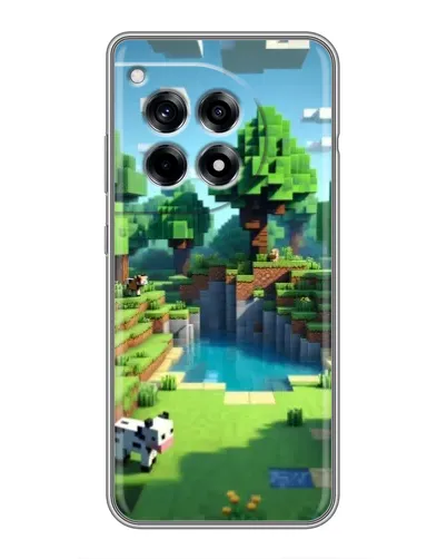 Чехол для OnePlus 12R с картинкой «Minecraft летний день»