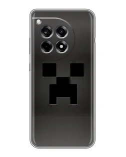 Чехол для OnePlus 12R с картинкой «Черный крипер градиент»