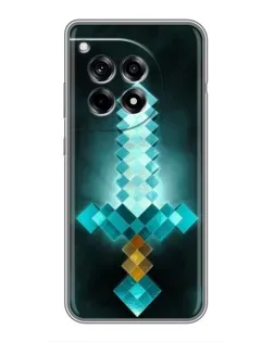 Чехол для OnePlus 12R с картинкой «Алмазный меч неон»