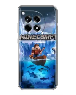 Чехол для OnePlus 12R с картинкой «Minecraft ледяной мир»