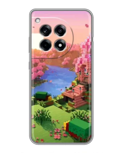 Чехол для OnePlus 12R с картинкой «Розовое дерево Minecraft»