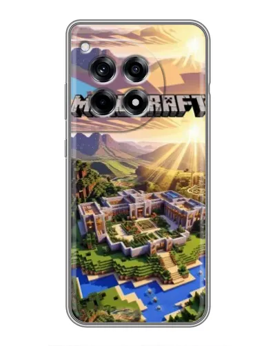 Чехол для OnePlus 12R с картинкой «Minecraft панорама»