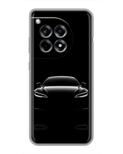 Чехол для OnePlus 12R с картинкой «Силуэт Tesla Night»