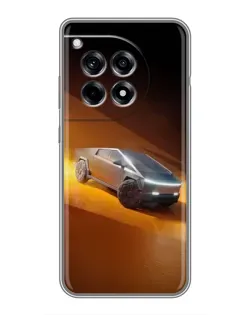 Чехол для OnePlus 12R с картинкой «Cybertruck в пустыне»
