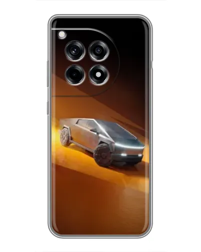 Чехол для OnePlus 12R с картинкой «Cybertruck в пустыне»
