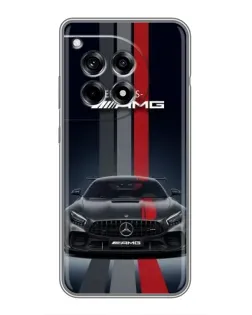 Чехол для OnePlus 12R с картинкой «Mercedes — белый карбон» Чехол для OnePlus 12R с картинкой «Mercedes — белый карбон»