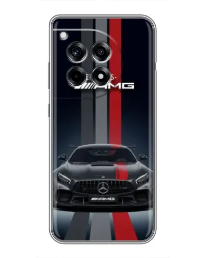 Чехол для OnePlus 12R с картинкой «Mercedes — белый карбон» Чехол для OnePlus 12R с картинкой «Mercedes — белый карбон»