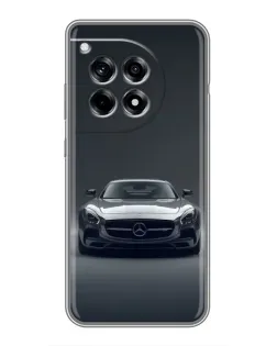Чехол для OnePlus 12R с картинкой «Mercedes на черном»