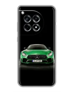 Чехол для OnePlus 12R с картинкой «Mercedes — неоновый лого»