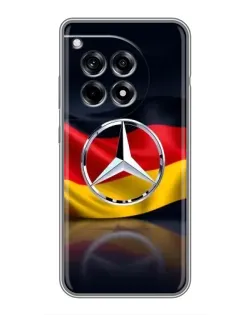 Чехол для OnePlus 12R с картинкой «Mercedes — флаг Германии»