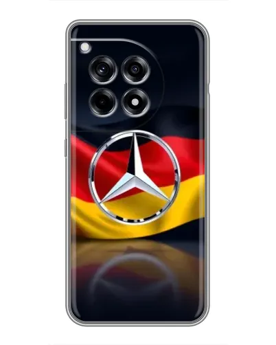 Чехол для OnePlus 12R с картинкой «Mercedes — флаг Германии» Чехол для OnePlus 12R с картинкой «Mercedes — флаг Германии»