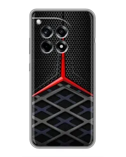 Чехол для OnePlus 12R с картинкой «Mercedes Carbon Grid»