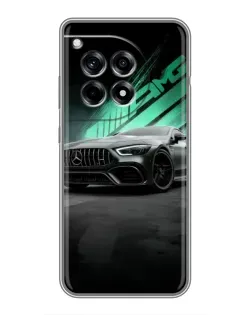 Чехол для OnePlus 12R с картинкой «Темный Mercedes AMG»