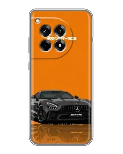 Чехол для OnePlus 12R с картинкой «Оранжевый Mercedes AMG»