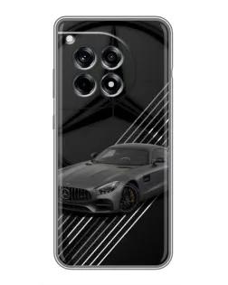 Чехол для OnePlus 12R с картинкой «Mercedes AMG — графика»