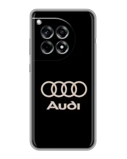 Чехол для OnePlus 12R с картинкой «Audi — золотой логотип»