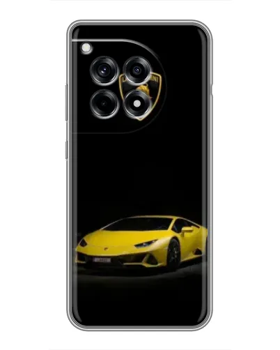Чехол для OnePlus 12R с картинкой «Lamborghini желтый акцент»